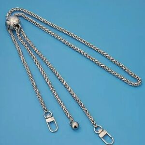 6634-Adjustable Bag Chain - Silver Tone Finish - 47 "